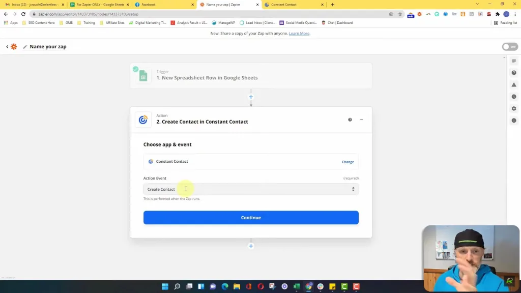 Connecting Constant Contact to Google Sheet